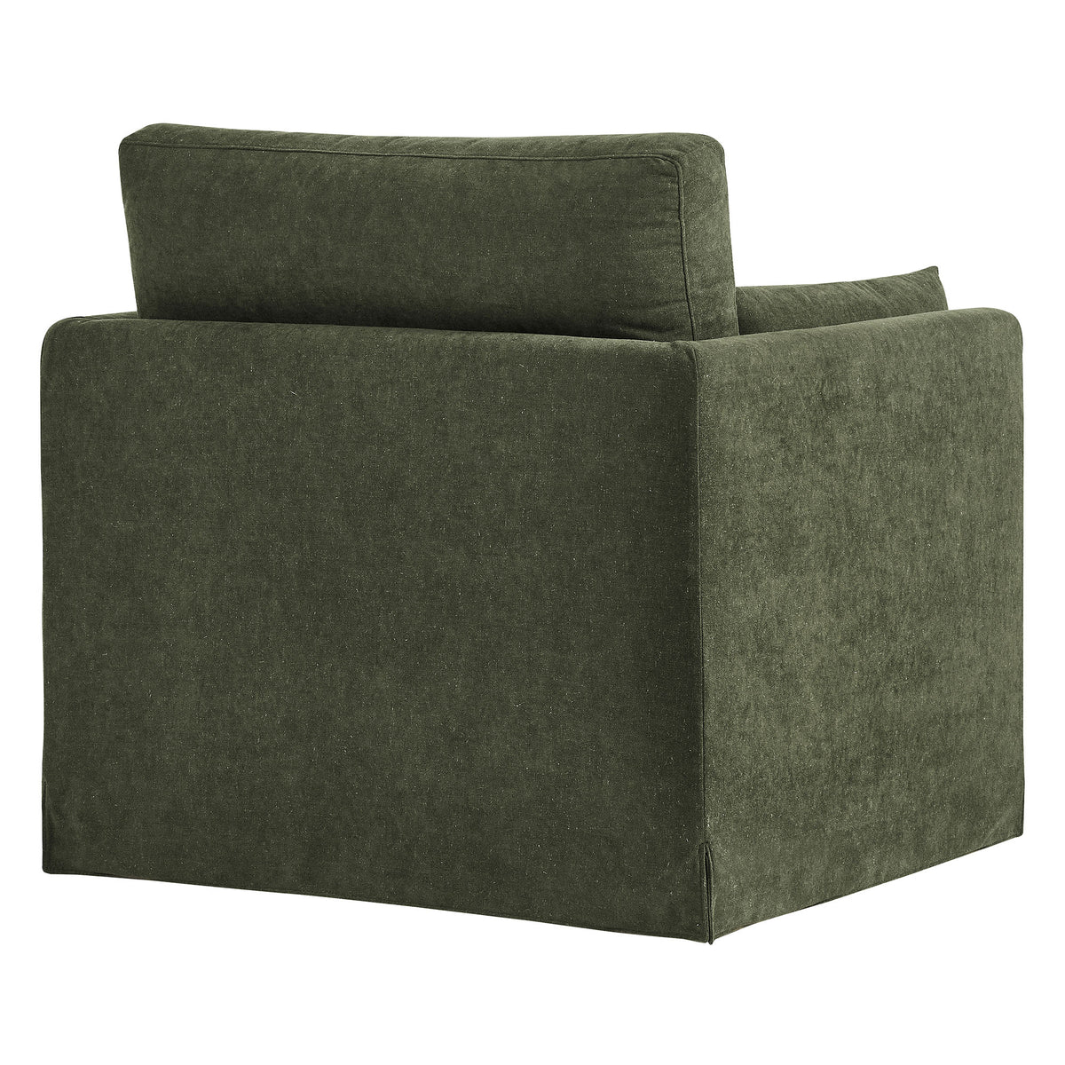 Wellfleet Slipcovered Linen‑Blend Armchair