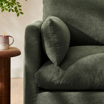 Wellfleet Slipcovered Linen‑Blend Armchair