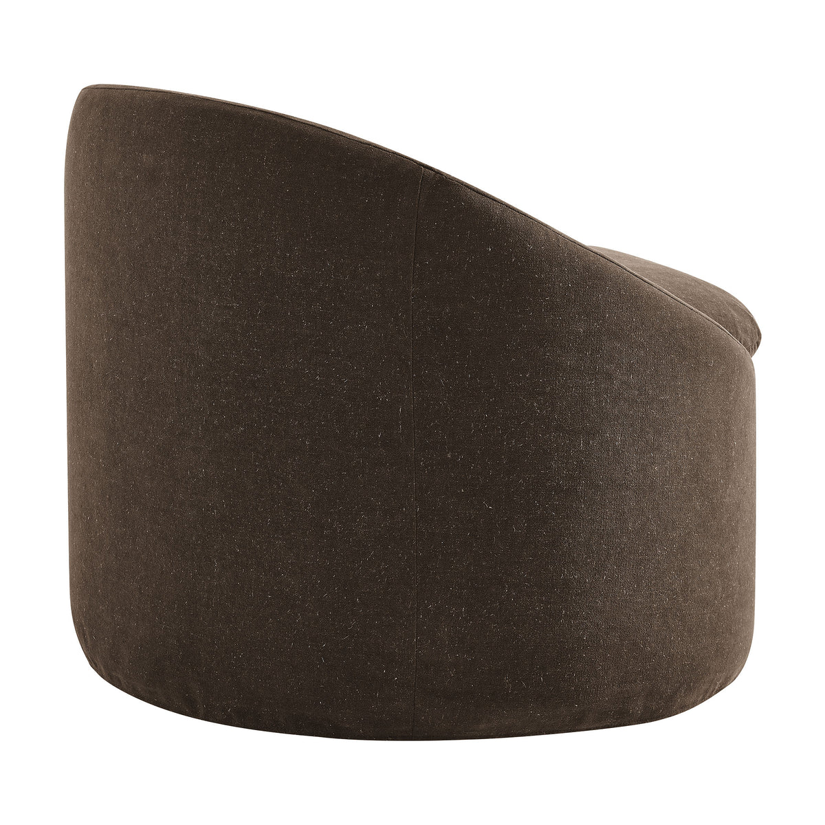 Sadie Slipcovered Linen‑Blend Round Accent Chair