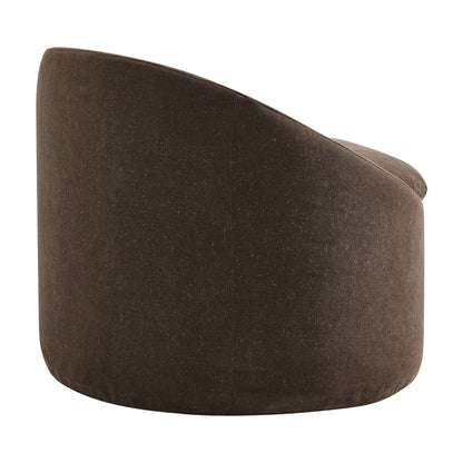 Sadie Slipcovered Linen‑Blend Round Accent Chair