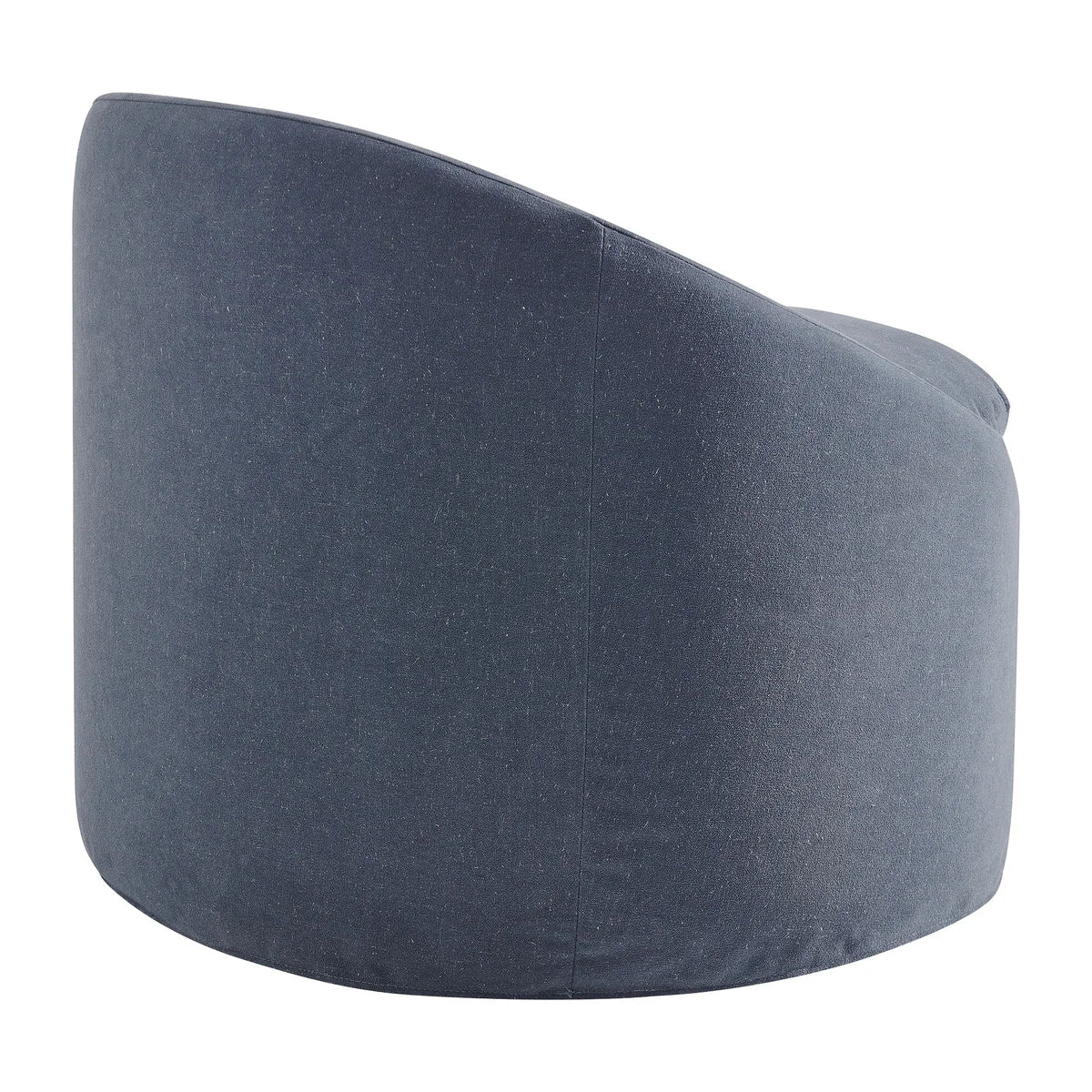Sadie Slipcovered Linen‑Blend Round Accent Chair