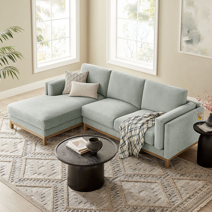 Roscoe Left-Facing Fabric Sectional Sofa with Chaise