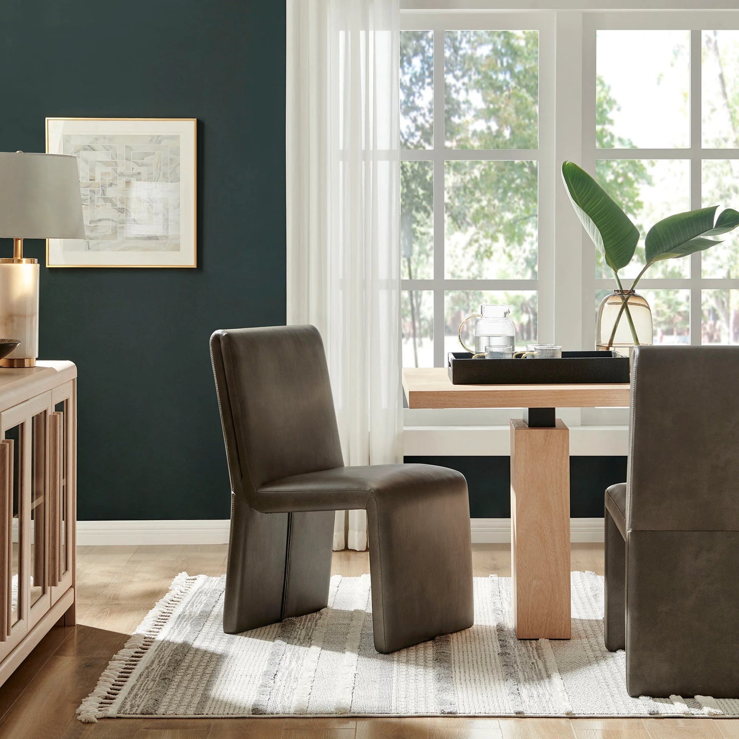 Emory Vegan Leather Dining Side Chair
