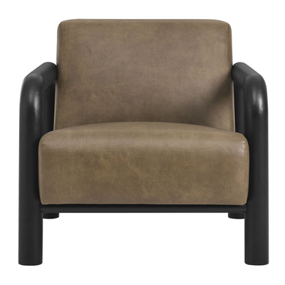 Sereno Vegan Leather Accent Chair – Modern Lounge Seating with Sleek Design