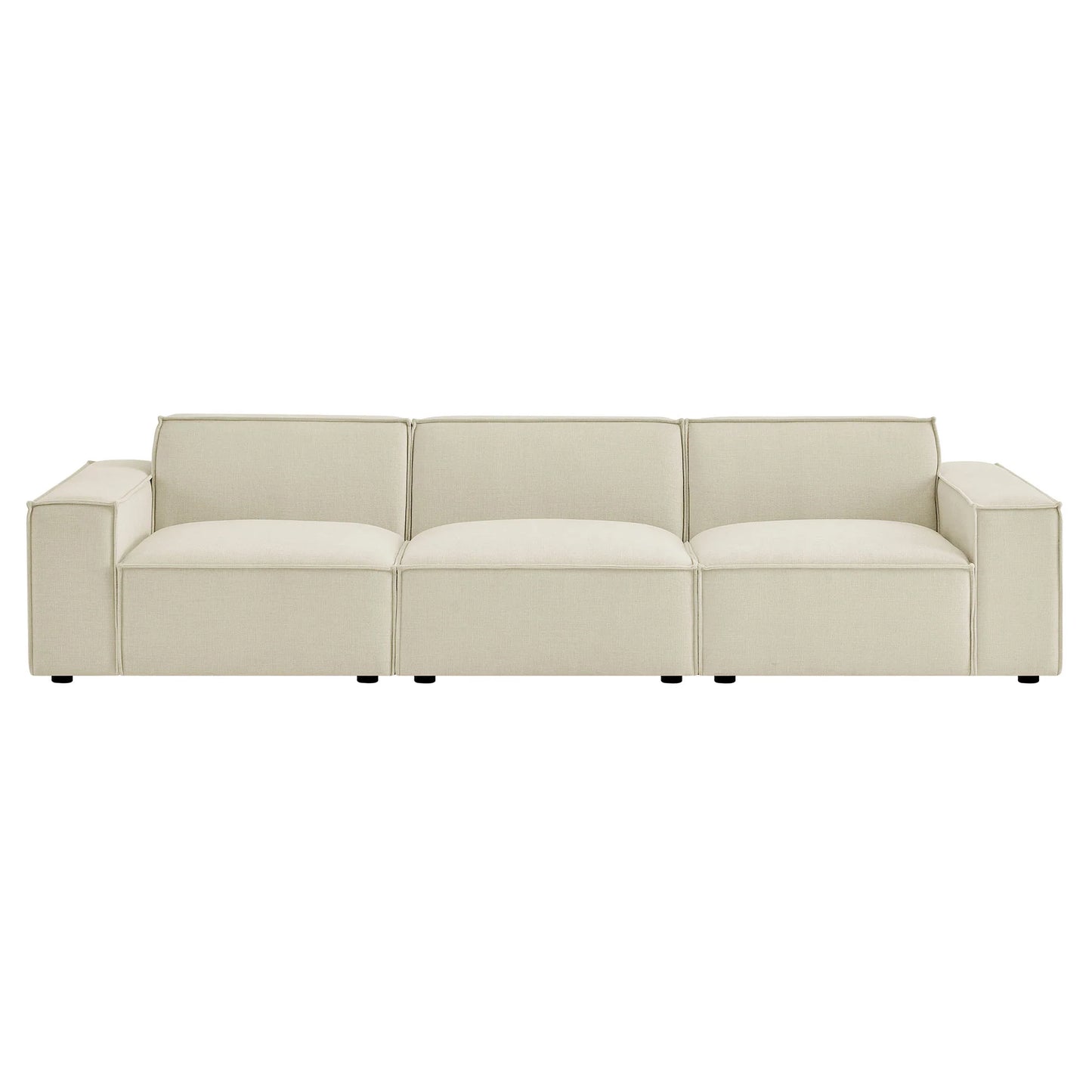 Restore 3-Piece Performance Fabric Upholstered Modular Sofa Set