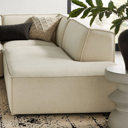 Restore 4‑Piece Performance Fabric L‑Shaped Modular Sectional Sofa