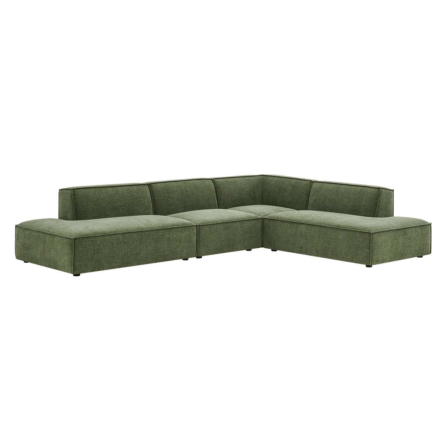 Restore 4‑Piece Performance Fabric L‑Shaped Modular Sectional Sofa