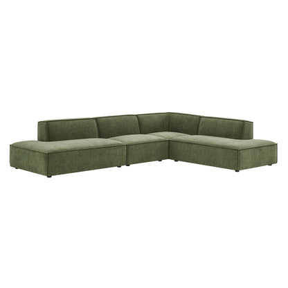 Restore 4‑Piece Performance Fabric L‑Shaped Modular Sectional Sofa