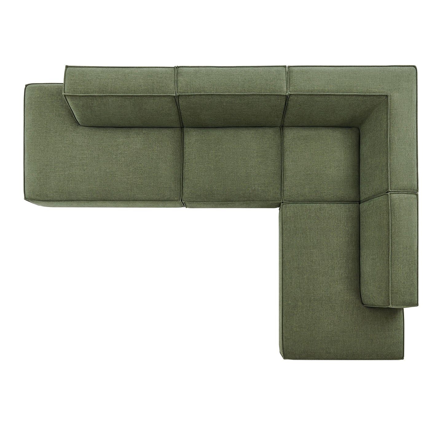 Restore 4‑Piece Performance Fabric L‑Shaped Modular Sectional Sofa
