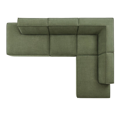 Restore 4‑Piece Performance Fabric L‑Shaped Modular Sectional Sofa