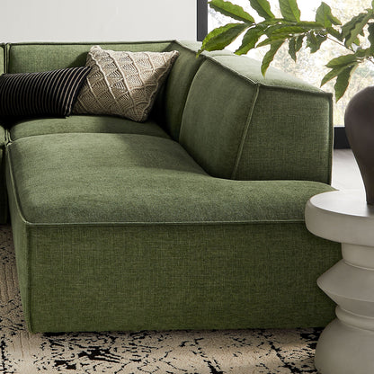 Restore 4‑Piece Performance Fabric L‑Shaped Modular Sectional Sofa