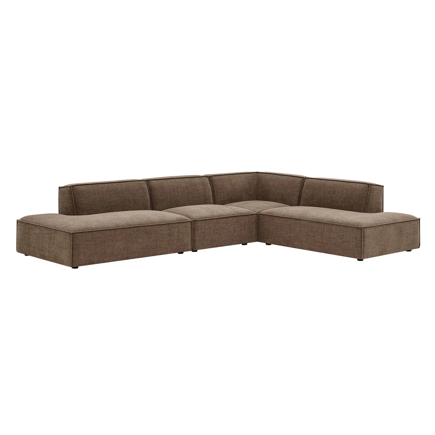 Restore 4‑Piece Performance Fabric L‑Shaped Modular Sectional Sofa