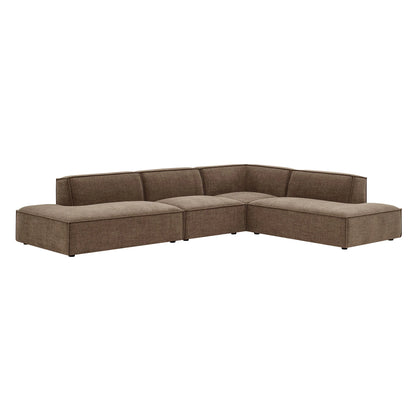 Restore 4‑Piece Performance Fabric L‑Shaped Modular Sectional Sofa