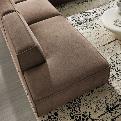 Restore 4‑Piece Performance Fabric L‑Shaped Modular Sectional Sofa