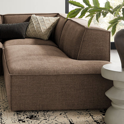 Restore 4‑Piece Performance Fabric L‑Shaped Modular Sectional Sofa