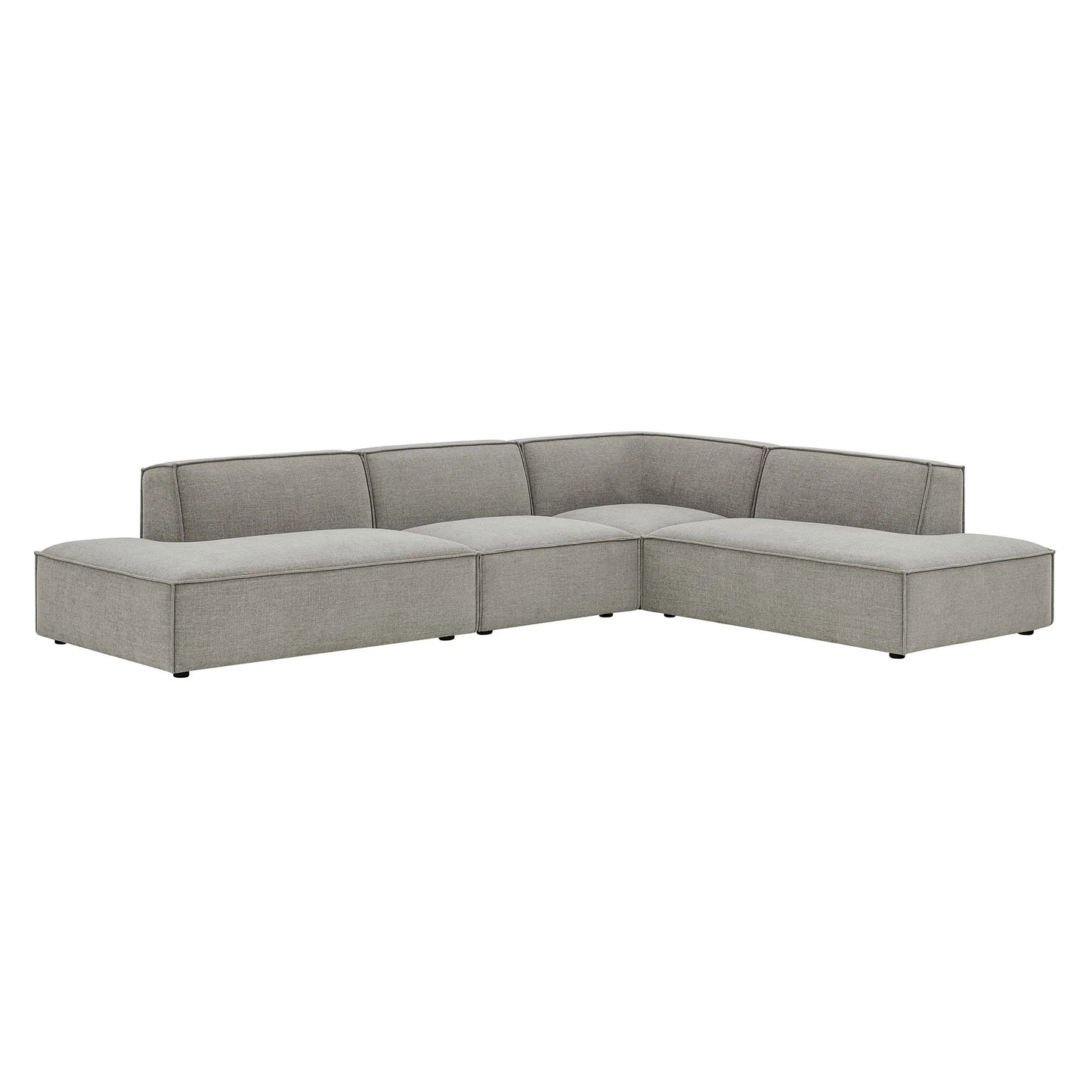 Restore 4‑Piece Performance Fabric L‑Shaped Modular Sectional Sofa