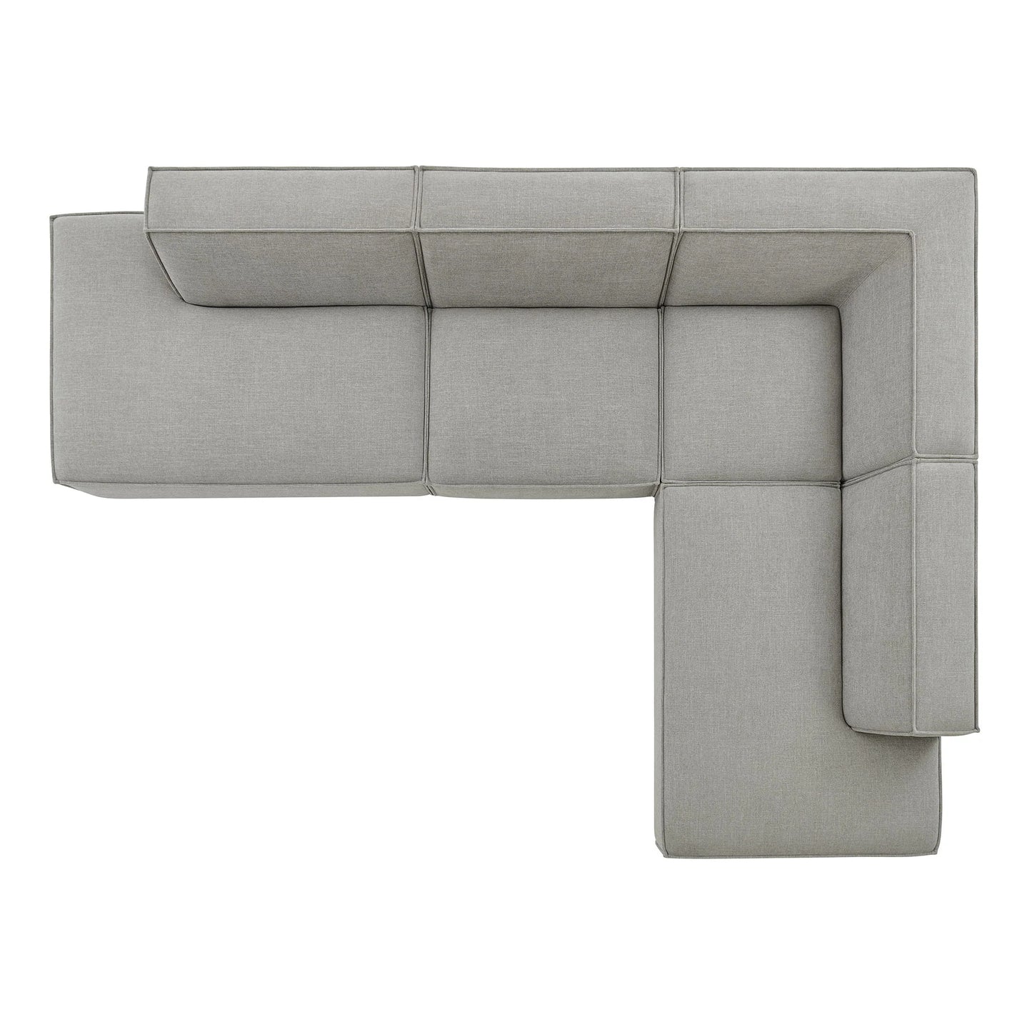 Restore 4‑Piece Performance Fabric L‑Shaped Modular Sectional Sofa