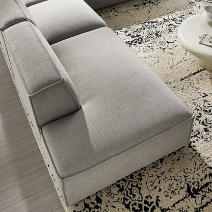 Restore 4‑Piece Performance Fabric L‑Shaped Modular Sectional Sofa