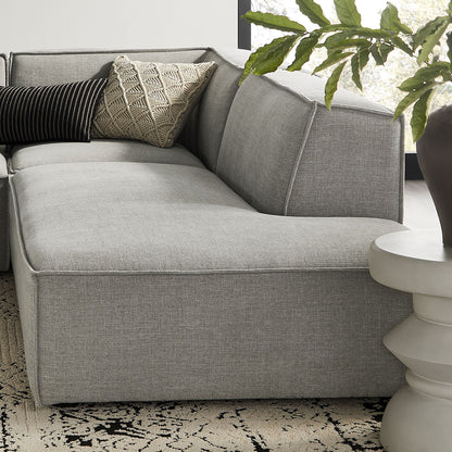 Restore 4‑Piece Performance Fabric L‑Shaped Modular Sectional Sofa