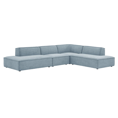 Restore 4‑Piece Performance Fabric L‑Shaped Modular Sectional Sofa