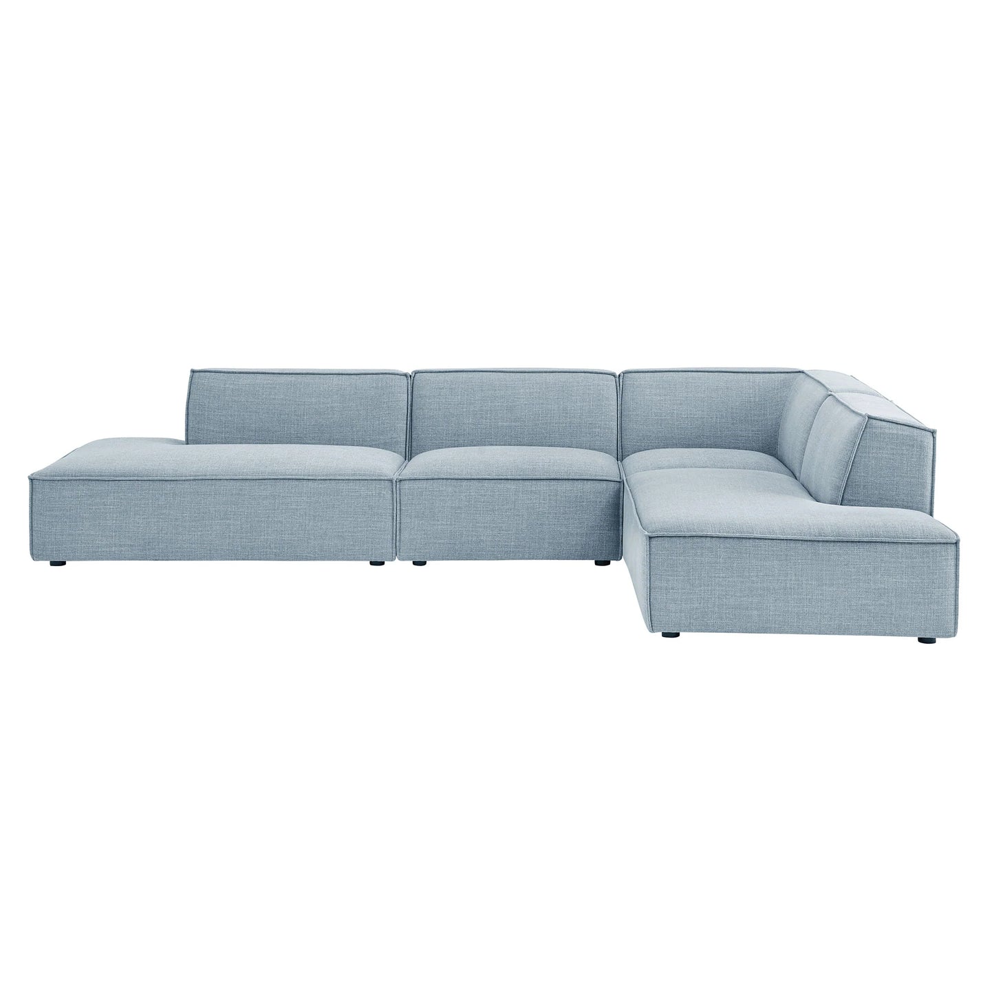 Restore 4‑Piece Performance Fabric L‑Shaped Modular Sectional Sofa