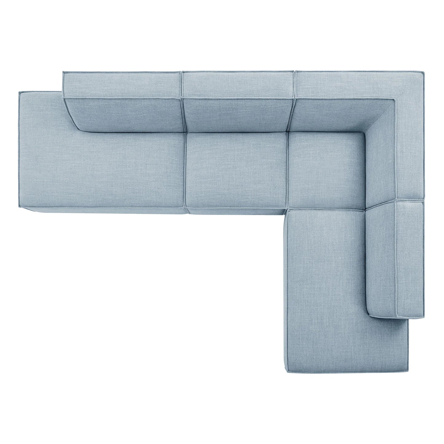 Restore 4‑Piece Performance Fabric L‑Shaped Modular Sectional Sofa