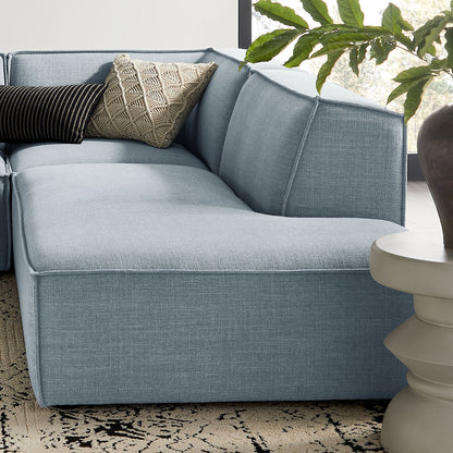 Restore 4‑Piece Performance Fabric L‑Shaped Modular Sectional Sofa