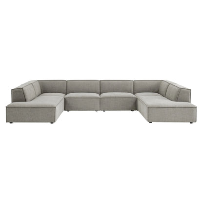 Restore 6-Piece Performance Fabric Upholstered U-Shaped Sectional Sofa