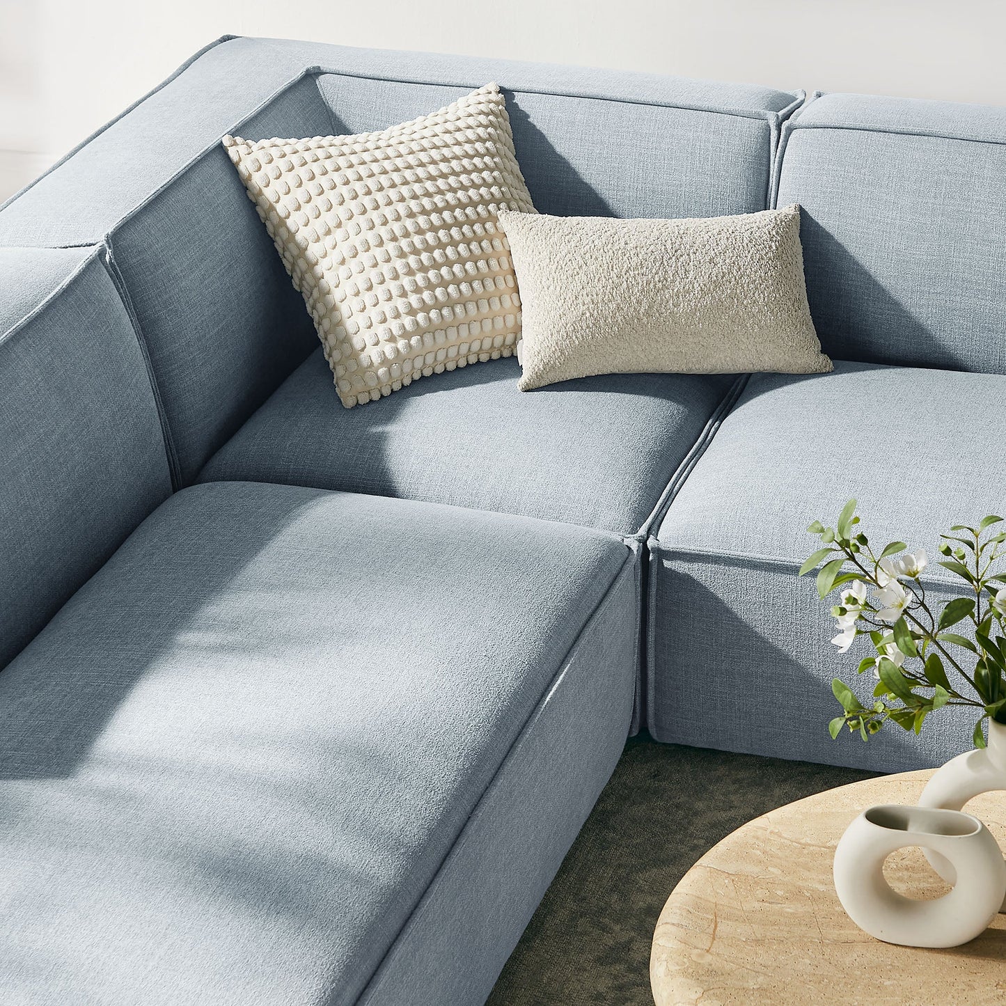 Restore 6-Piece Performance Fabric Upholstered U-Shaped Sectional Sofa