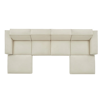 Restore 6-Piece Performance Fabric Upholstered Modular Sectional Sofa