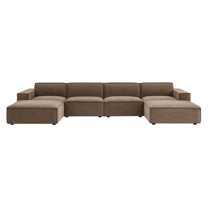 Restore 6-Piece Performance Fabric Upholstered Modular Sectional Sofa