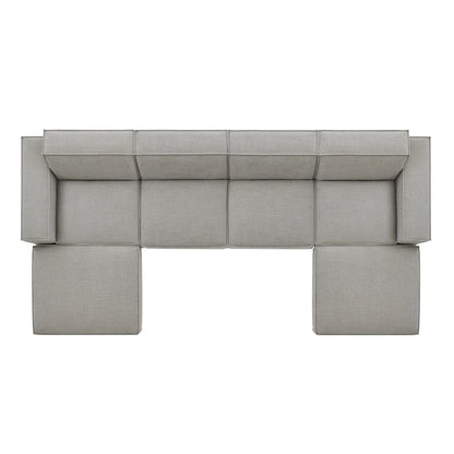Restore 6-Piece Performance Fabric Upholstered Modular Sectional Sofa