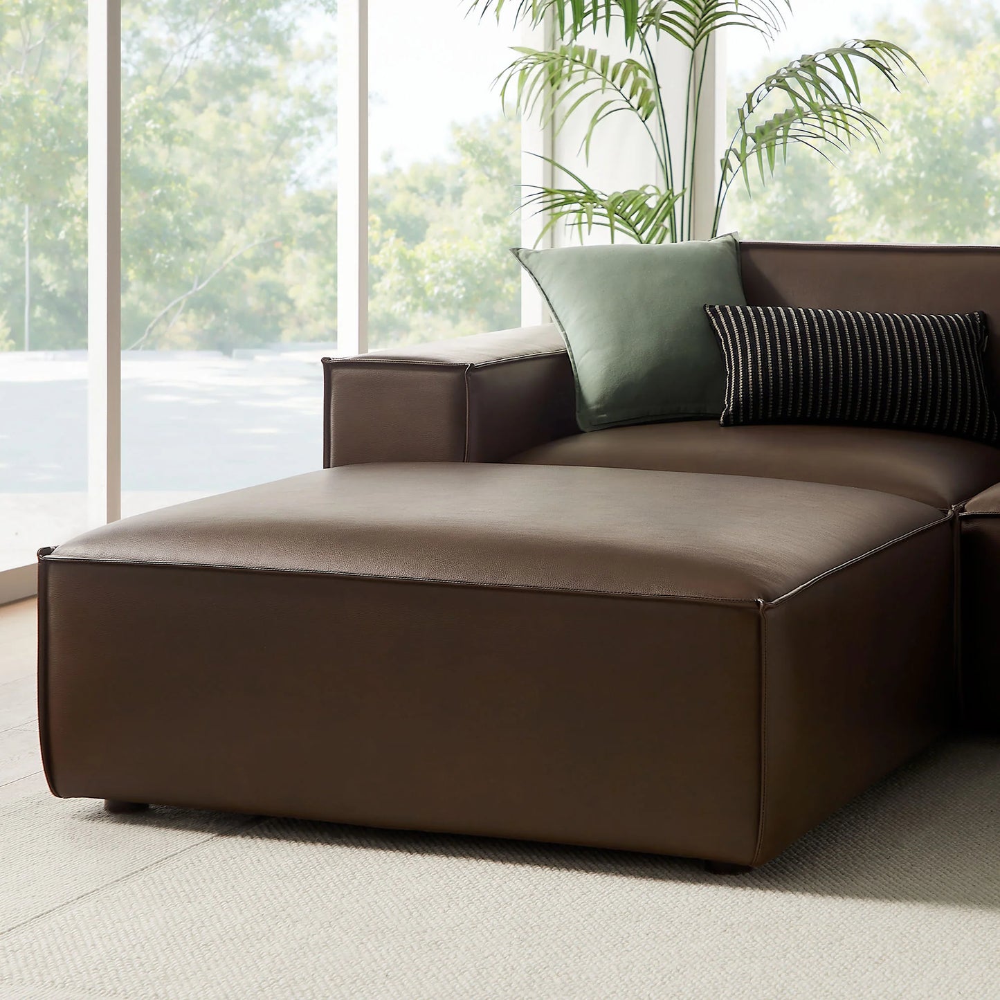 Restore 6-Piece Vegan Leather Modular Sectional Sofa