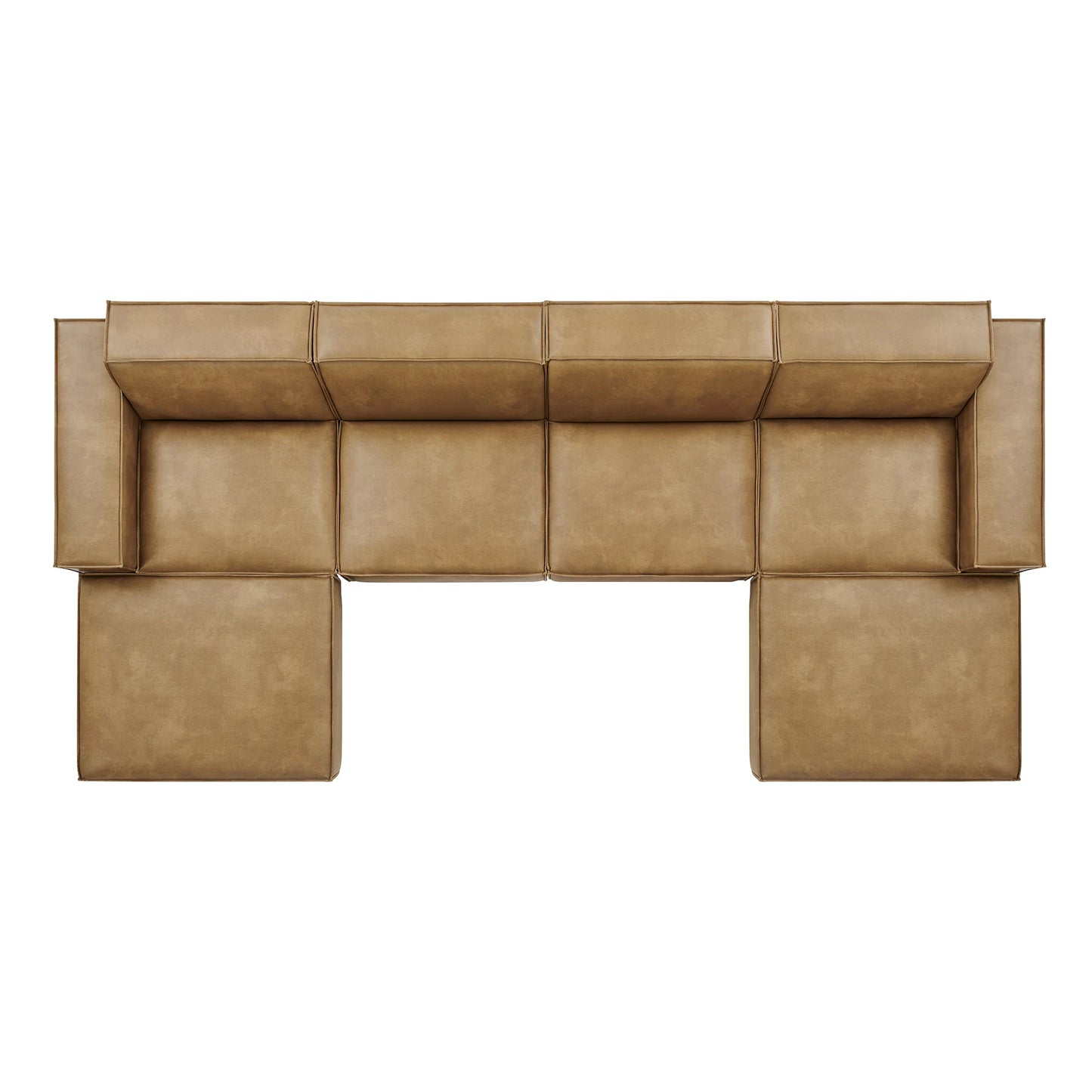 Restore 6-Piece Vegan Leather Modular Sectional Sofa