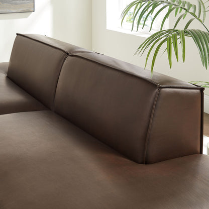Restore 2-Piece Vegan Leather Modular Sofa