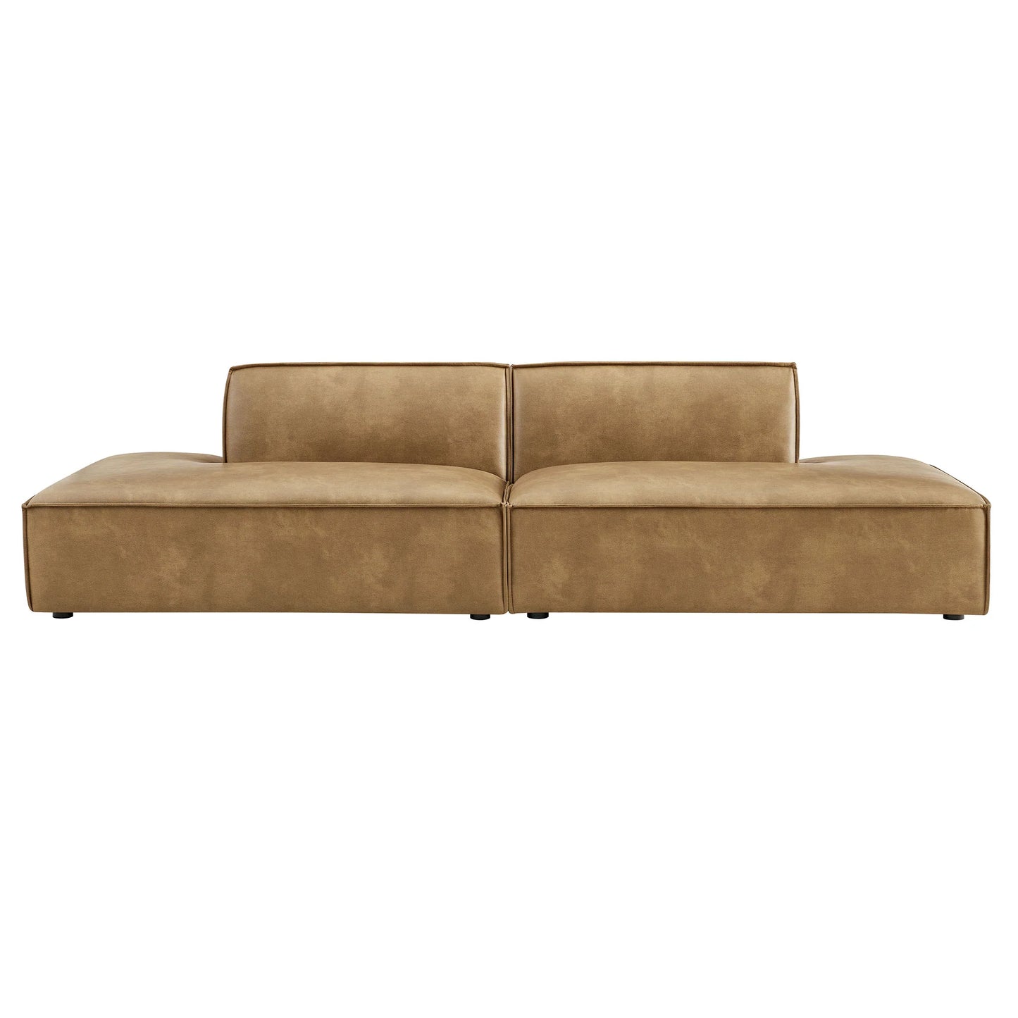 Restore 2-Piece Vegan Leather Modular Sofa