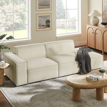Restore 2-Piece Performance Fabric Upholstered Modular Loveseat