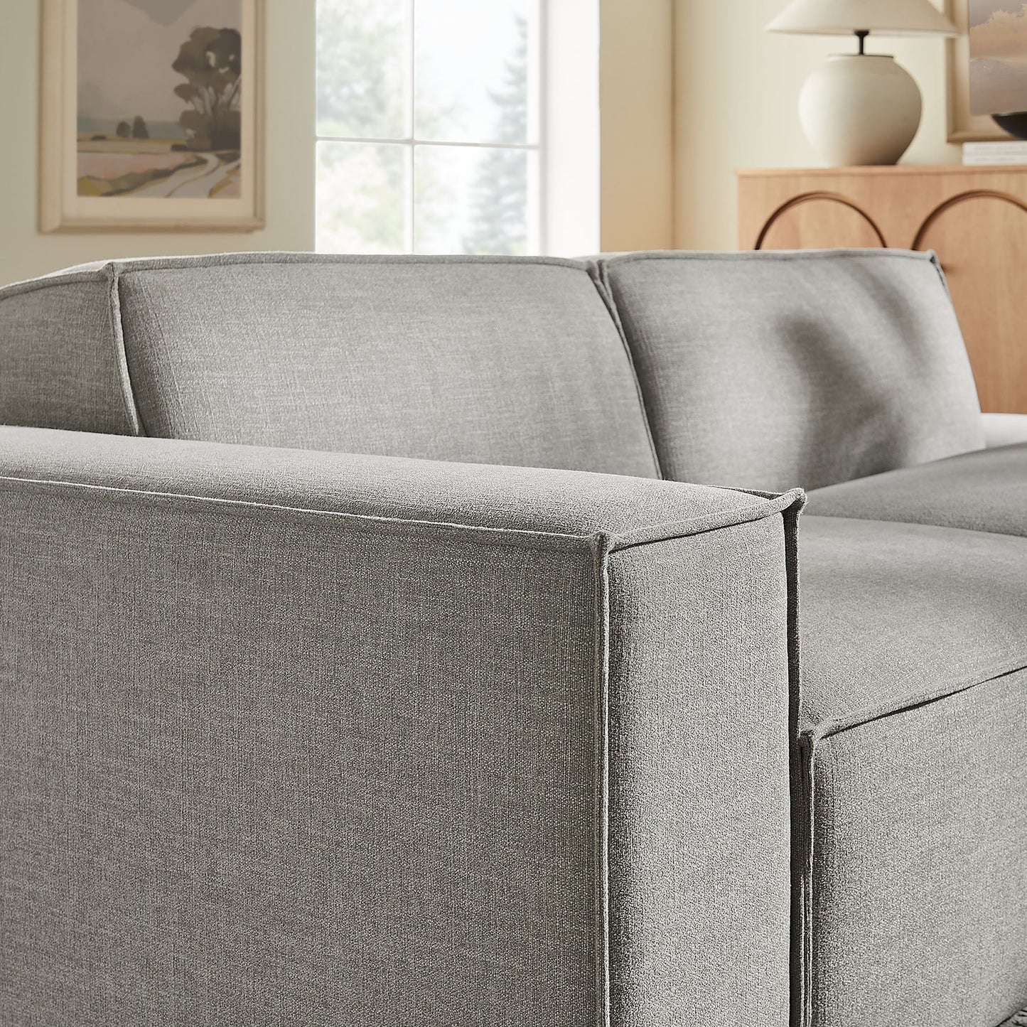 Restore 2-Piece Performance Fabric Upholstered Modular Loveseat