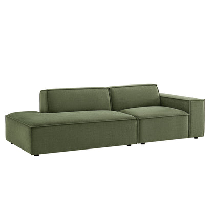 Restore 2‑Piece Performance Fabric Modular Loveseat