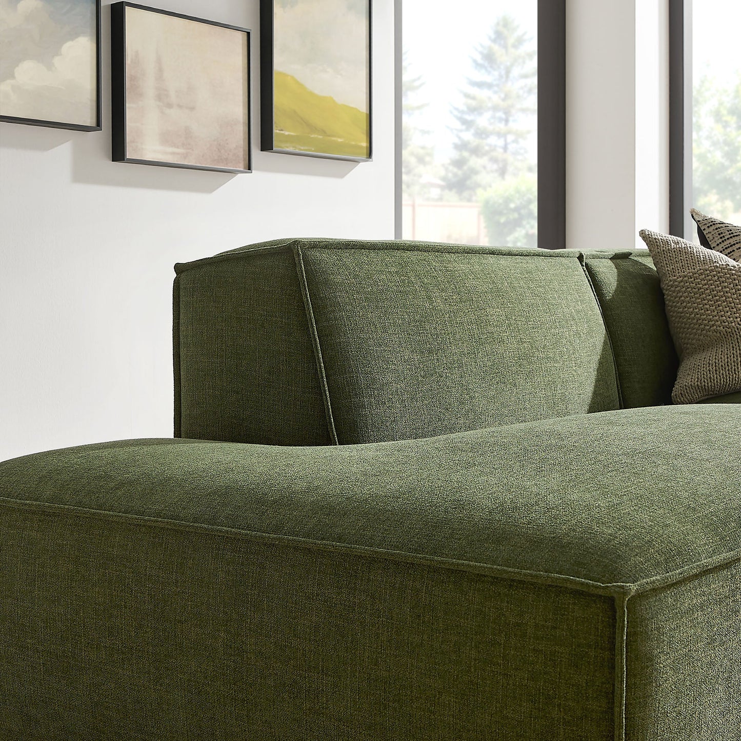 Restore 2‑Piece Performance Fabric Modular Loveseat