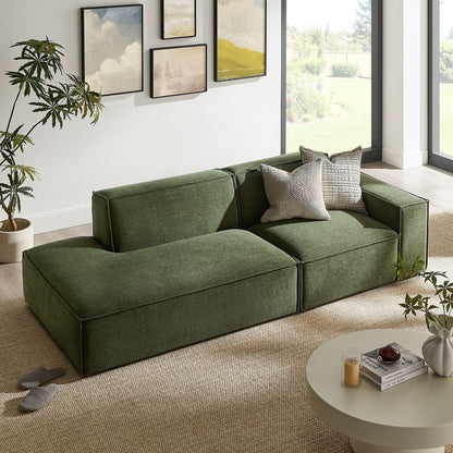 Restore 2‑Piece Performance Fabric Modular Loveseat