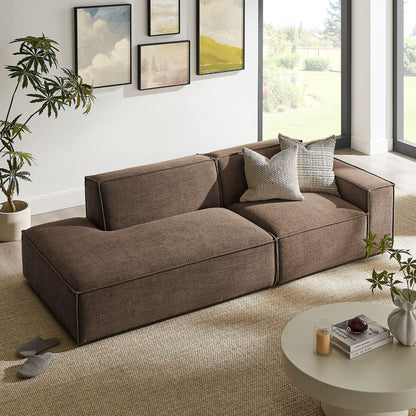 Restore 2‑Piece Performance Fabric Modular Loveseat