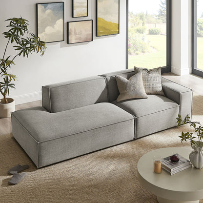 Restore 2‑Piece Performance Fabric Modular Loveseat