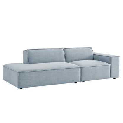 Restore 2‑Piece Performance Fabric Modular Loveseat
