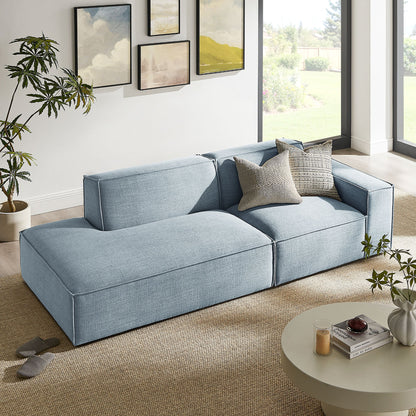 Restore 2‑Piece Performance Fabric Modular Loveseat