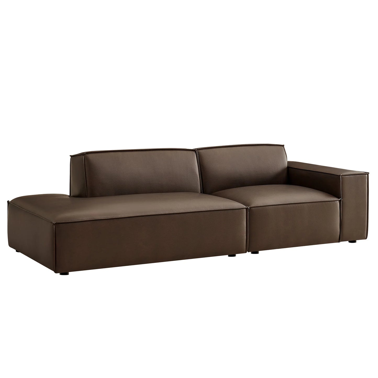 Restore 2‑Piece Vegan Leather Modular Loveseat