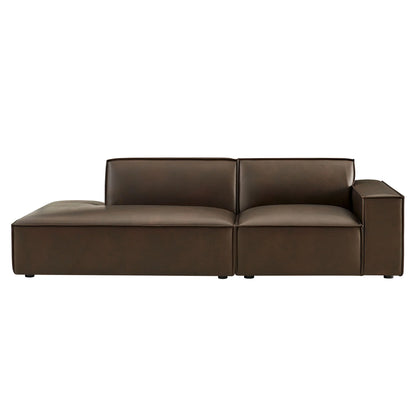 Restore 2‑Piece Vegan Leather Modular Loveseat