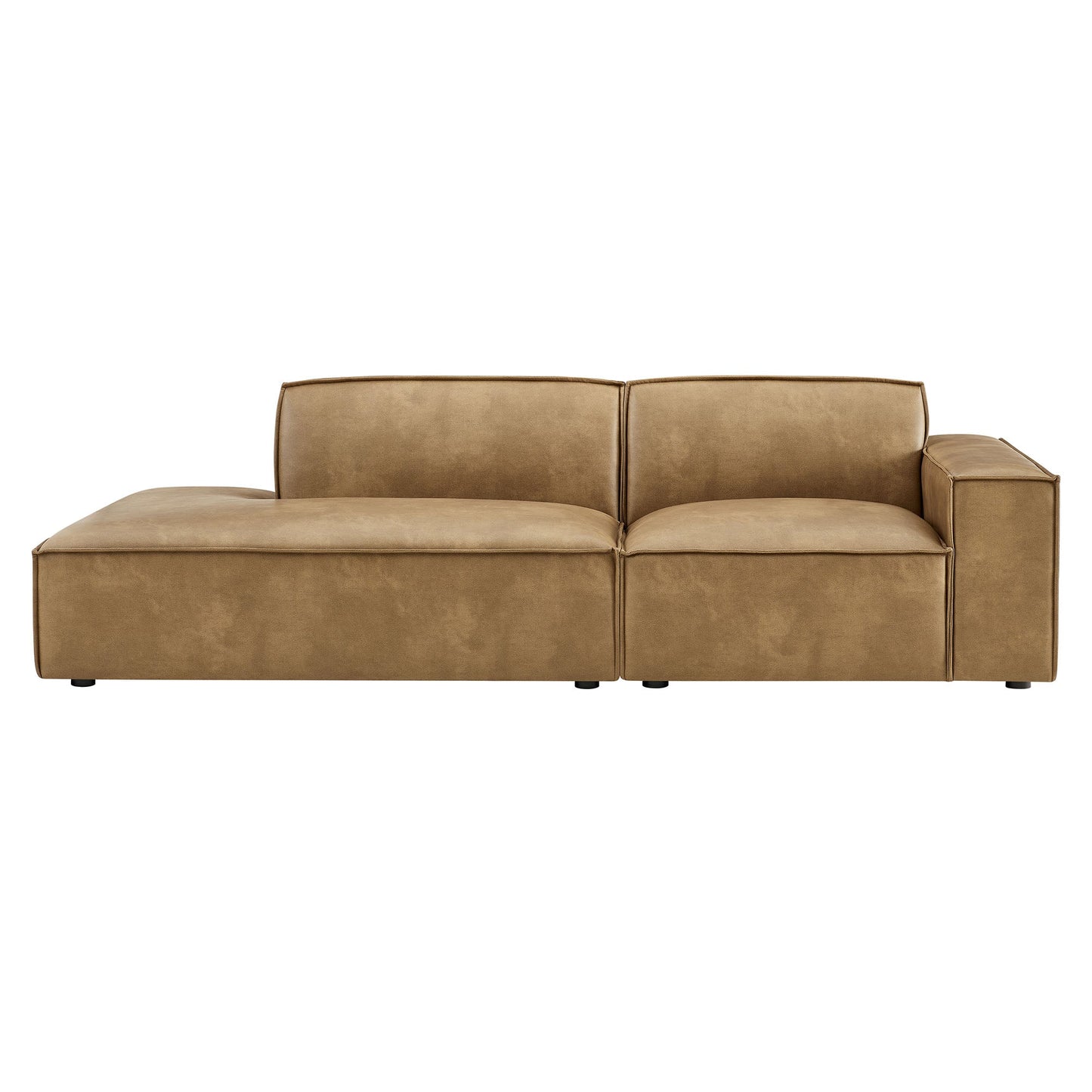 Restore 2‑Piece Vegan Leather Modular Loveseat