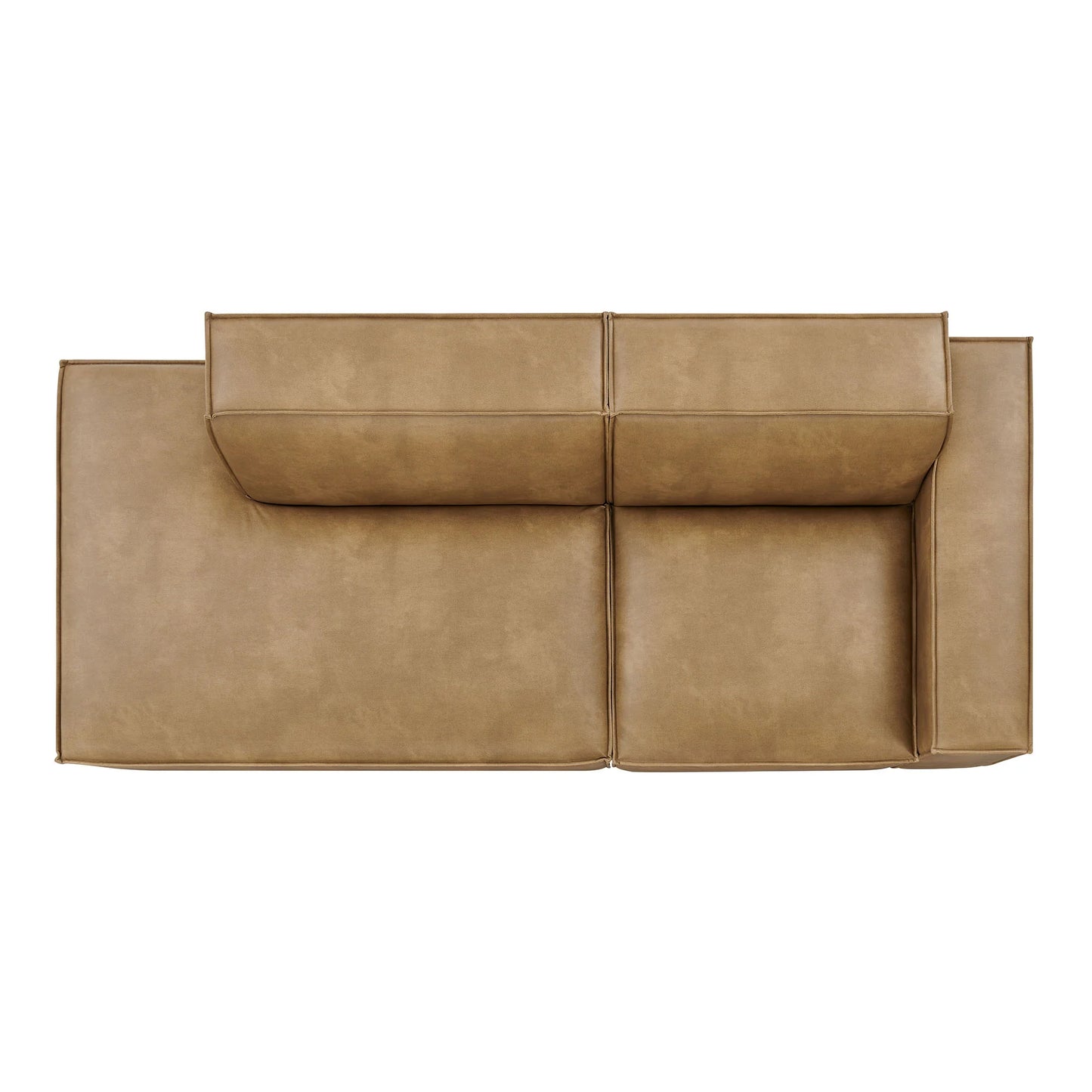 Restore 2‑Piece Vegan Leather Modular Loveseat