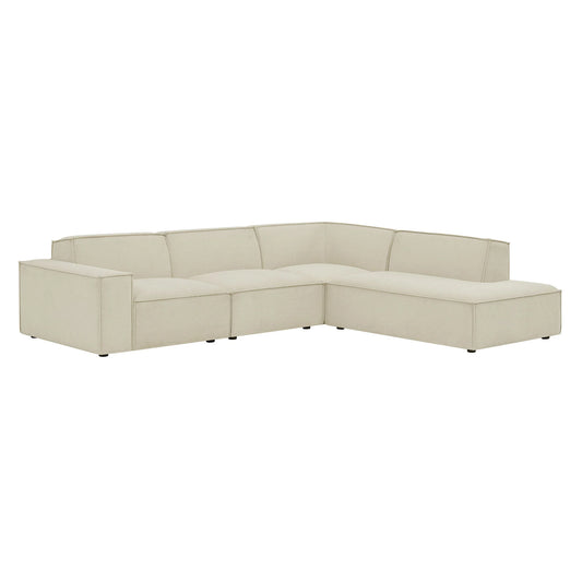 Restore 4‑Piece Performance Fabric Modular L‑Shaped Sofa